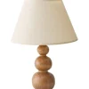 Pöytävalaisin Linento Lighting 242109 kermanvalkoinen/tammi