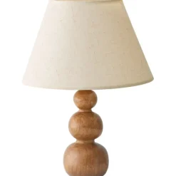 Pöytävalaisin Linento Lighting 242109 kermanvalkoinen/tammi