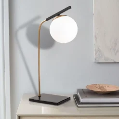 Pöytävalaisin Linento Lighting Kismet kulta/musta