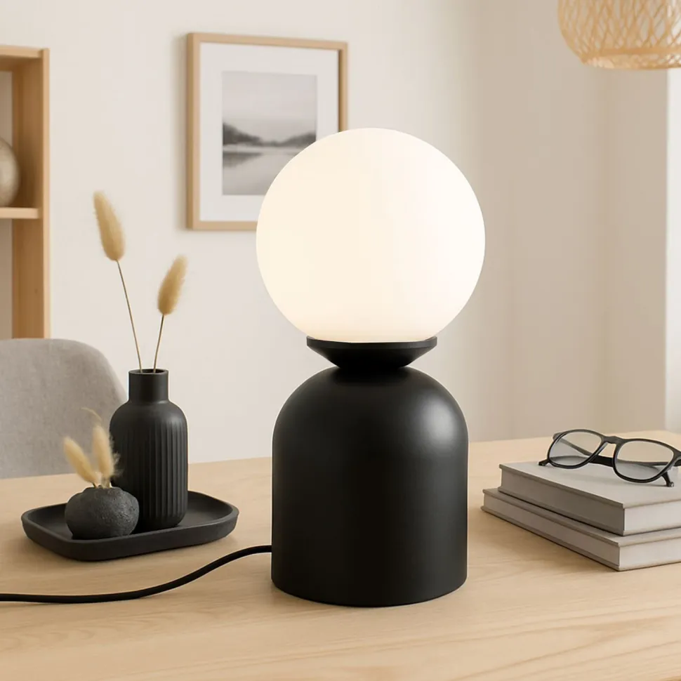 Pöytävalaisin Linento Lighting 241644 musta
