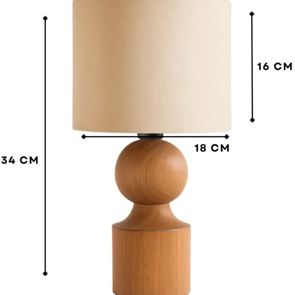Pöytävalaisin Linento Lighting 242325 ruskea