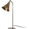 Pöytävalaisin Linento Lighting Sivani, korkeus 50cm, E27, antiikkimessinki