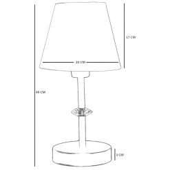 Pöytävalaisin Linento Lighting Üsküp beige/kulta