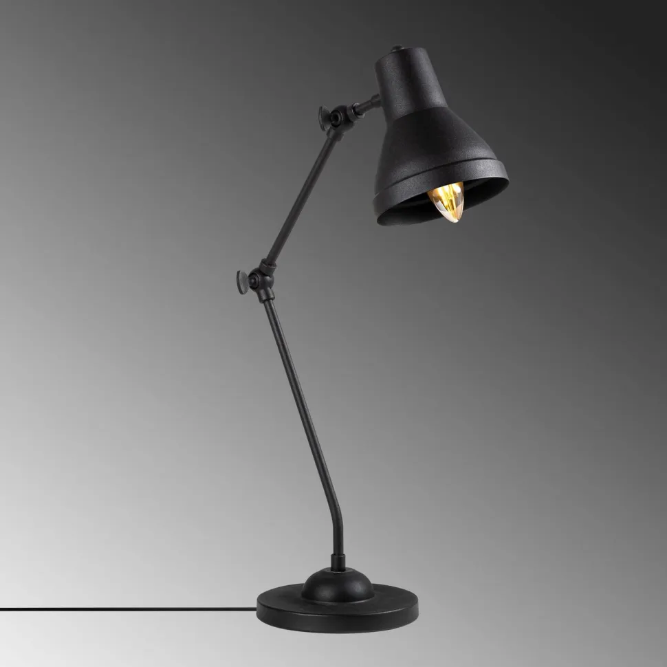 Pöytävalaisin Linento Lighting Topias musta