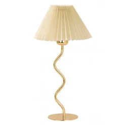 Pöytävalaisin Linento Lighting 242362 valkoinen/kulta