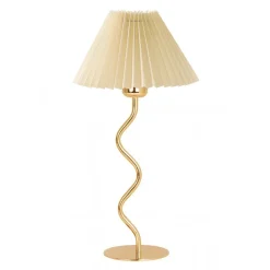 Pöytävalaisin Linento Lighting 242362 valkoinen/kulta