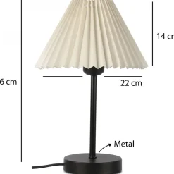Pöytävalaisin Linento Lighting 241925 valkoinen/musta