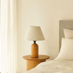 Pöytävalaisin Linento Lighting 242327 valkoinen/puu