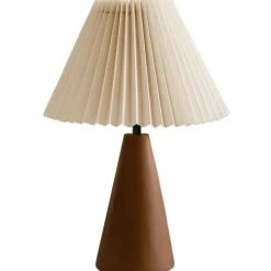 Pöytävalaisin Linento Lighting 242091 valkoinen/saksanpähkinä