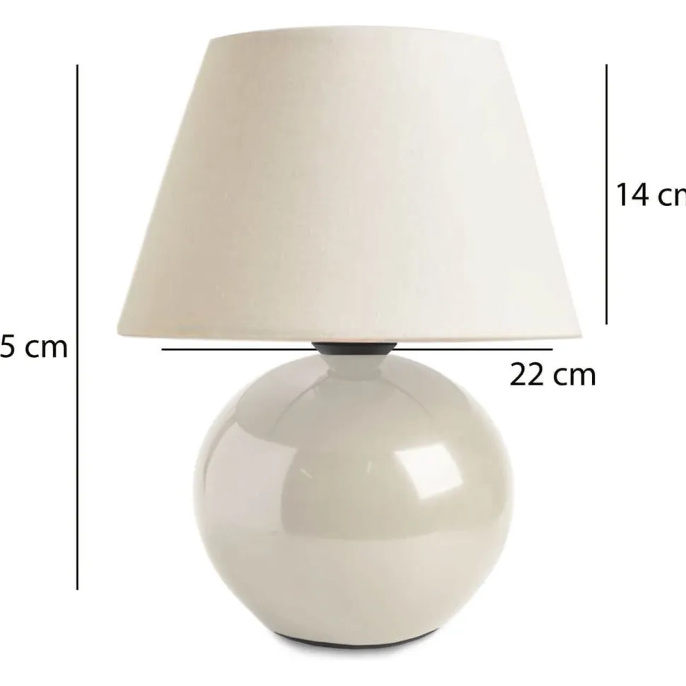 Pöytävalaisin Linento Lighting 241901 valkoinen/vaaleanharmaa