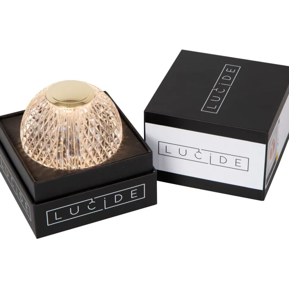 Pöytävalaisin Lucide Cintra Ø9cm, 3 Step himmennys, 1x1.5W/3000K, kirkas