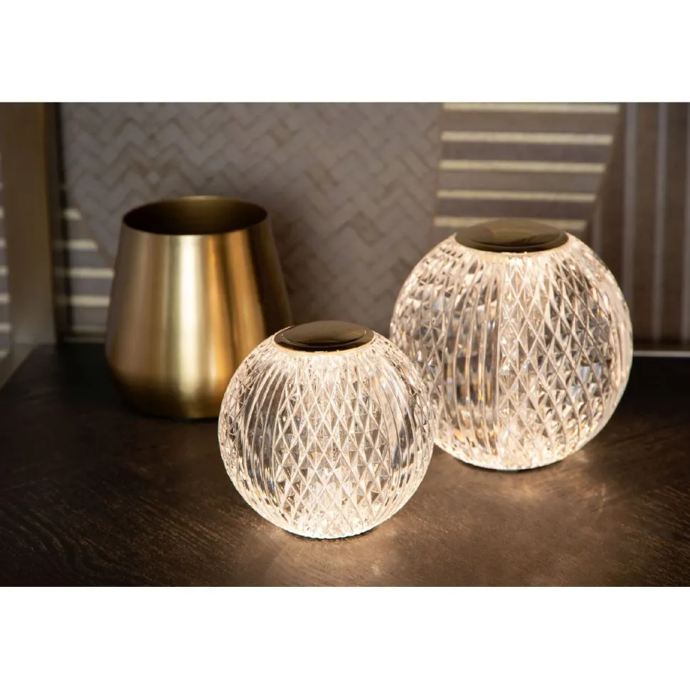 Pöytävalaisin Lucide Cintra Ø9cm, 3 Step himmennys, 1x1.5W/3000K, kirkas