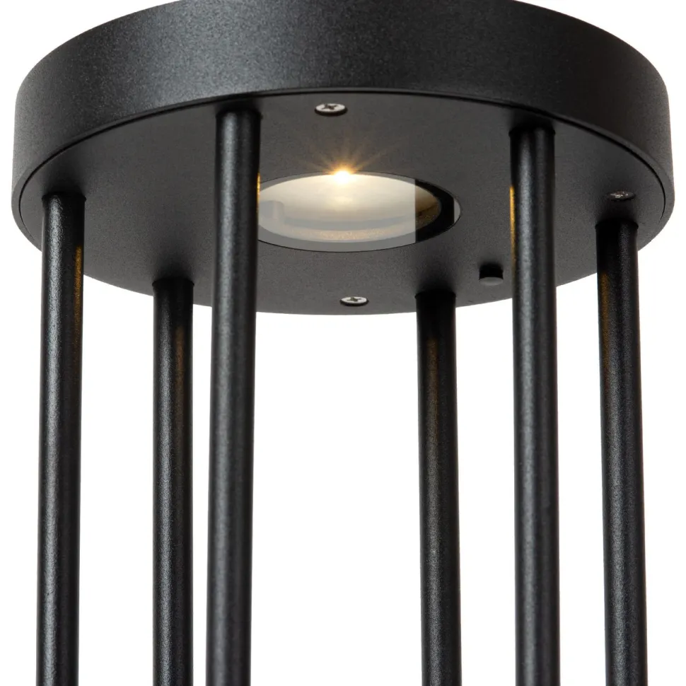 Pöytävalaisin Lucide Jackson, Ø16cm, IP65, 2W, musta