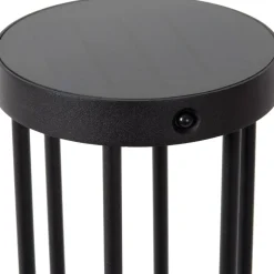 Pöytävalaisin Lucide Jackson, Ø16cm, IP65, 2W, musta
