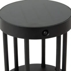 Pöytävalaisin Lucide Jackson, Ø16cm, IP54, 2W, musta