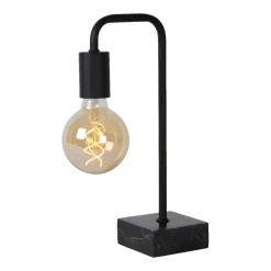 Pöytävalaisin Lucide Lorin 10x19,3x35cm 40W musta