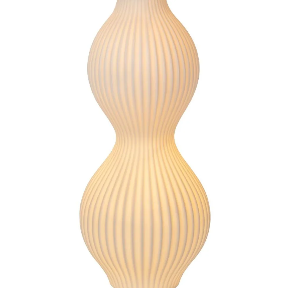 Pöytävalaisin Lucide Momoro, 40.2cm, 1xE14, valkoinen