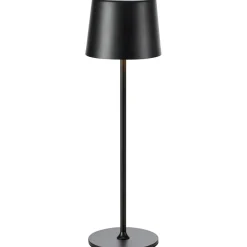 Pöytävalaisin Markslöjd Fiore 38cm IP44 ladattava himmennettävä musta
