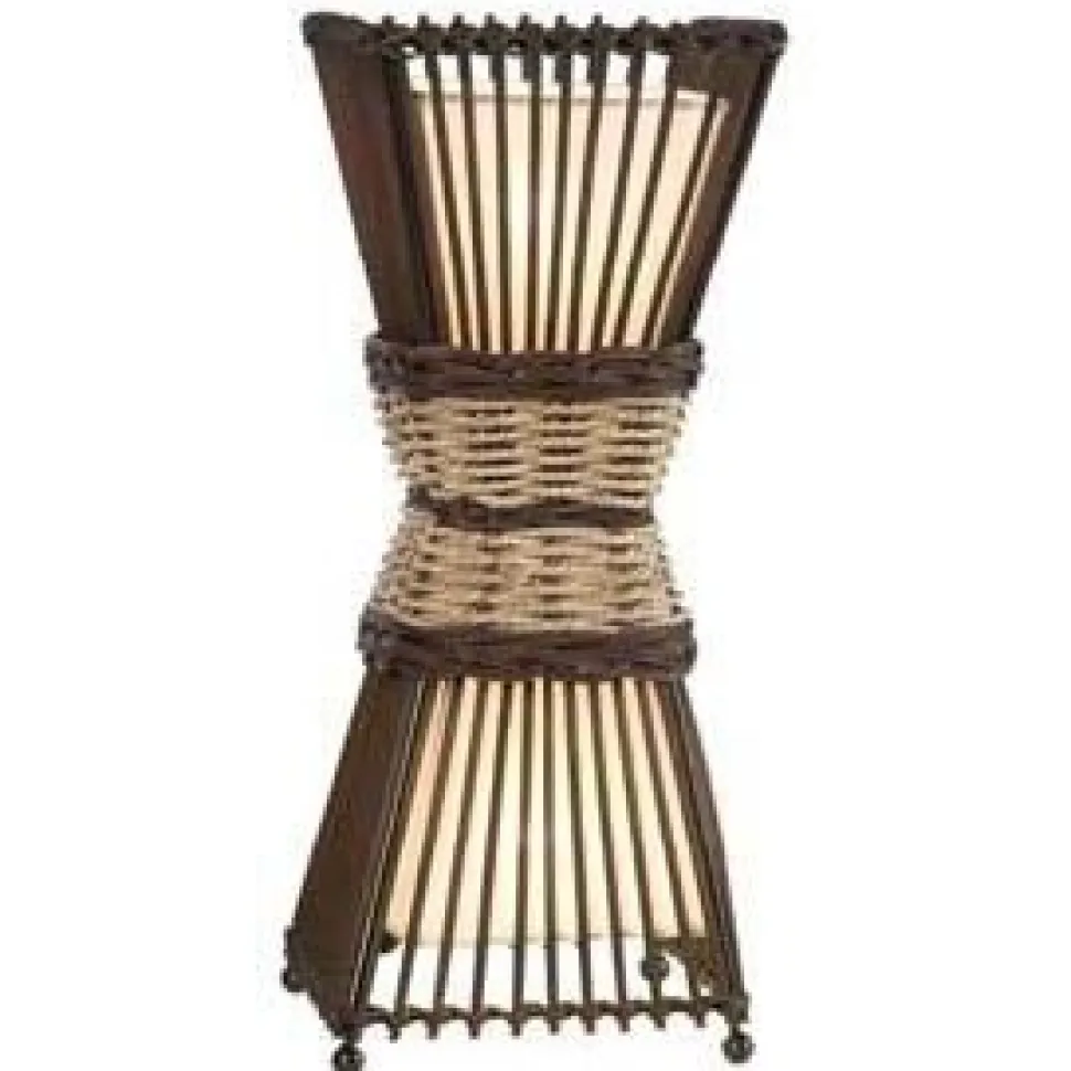 Pöytävalaisin Nino Bamboo 2x40W 230V IP20 ruskea