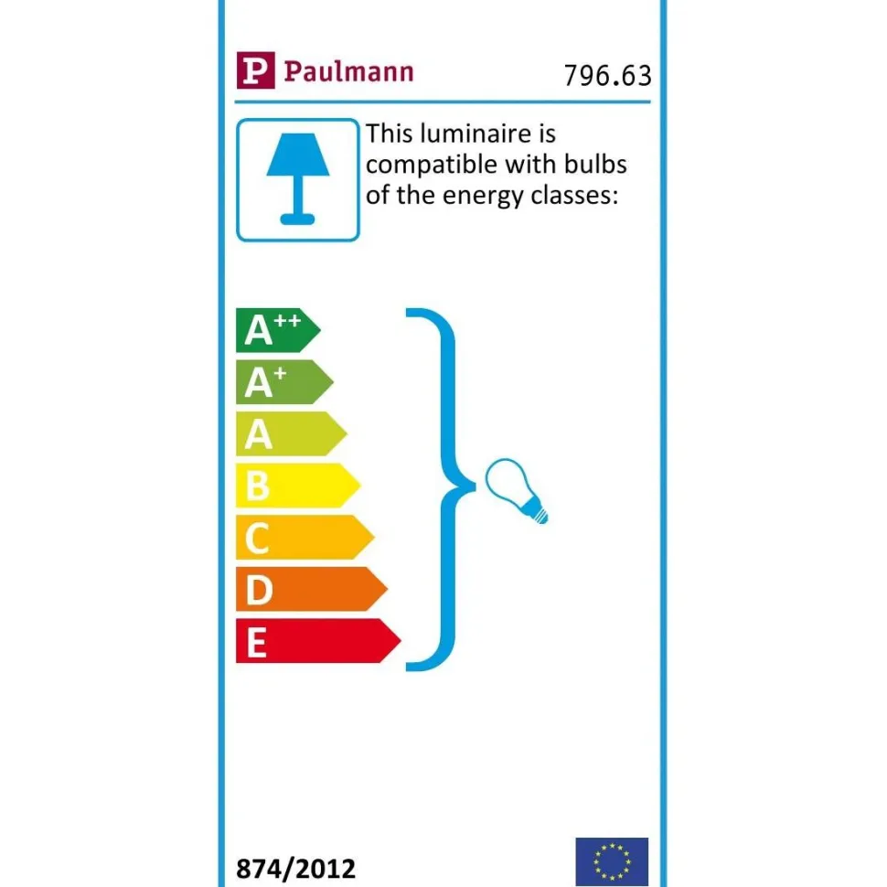 Pöytävalaisin Paulmann Neordic Ingram harmaa