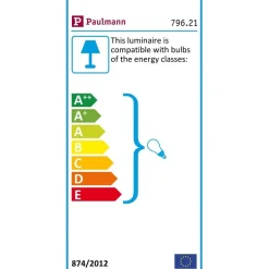 Pöytävalaisin Paulmann Neordic Mig harmaa
