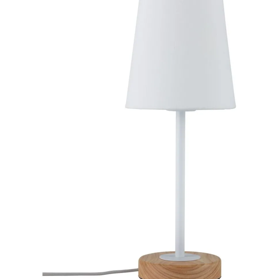 Pöytävalaisin Paulmann Neordic Stellan E27 max. 20W White, Wood Fabric, Metal, Wood