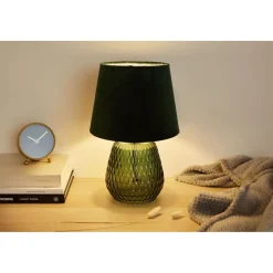 Pöytävalaisin Paulmann Pauleen Crystal Velours E14 max. 40W Green