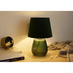 Pöytävalaisin Paulmann Pauleen Crystal Velours E14 max. 40W Green