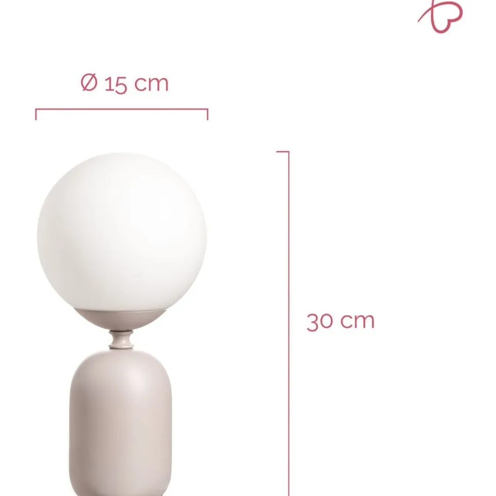 Pöytävalaisin Paulmann Pauleen Glowing Charm 30cm E14 max. 20W harmaa/valkoinen