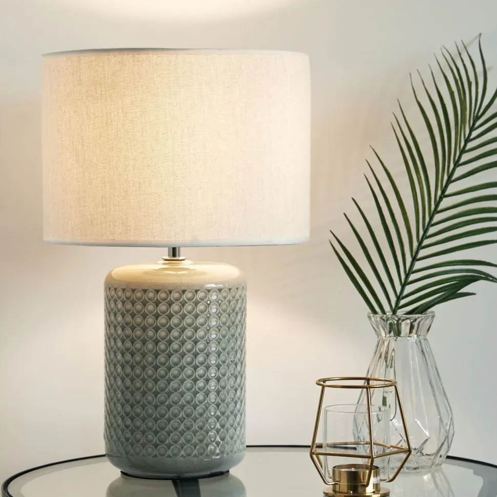 Pöytävalaisin Paulmann Pauleen Go for Glow E27, vihreänharmaa/beige