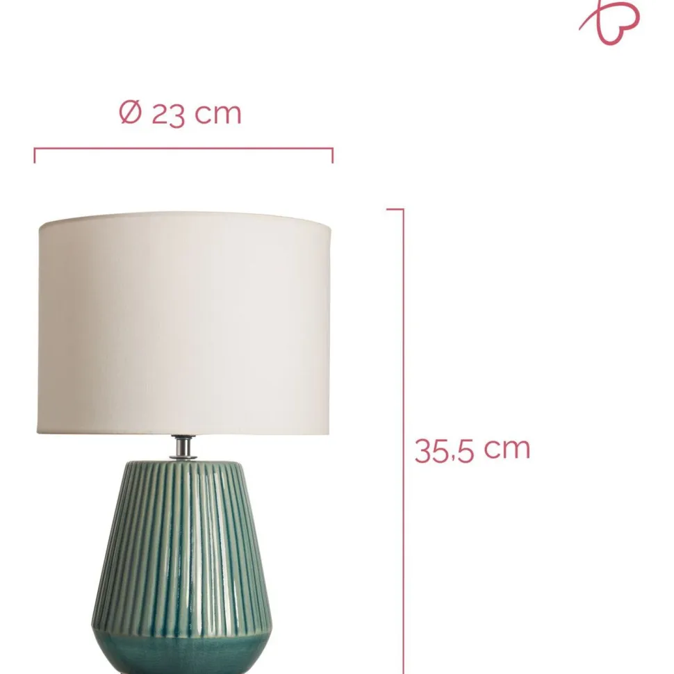 Pöytävalaisin Paulmann Pauleen Love it Classy Ø23x35.5cm E14 max. 20W valkoinen/sinivihreä