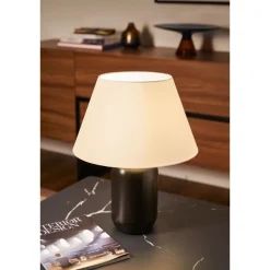 Pöytävalaisin Paulmann Pauleen Mystic Shine Ø35x44.5cm E14 max. 20W valkoinen/musta