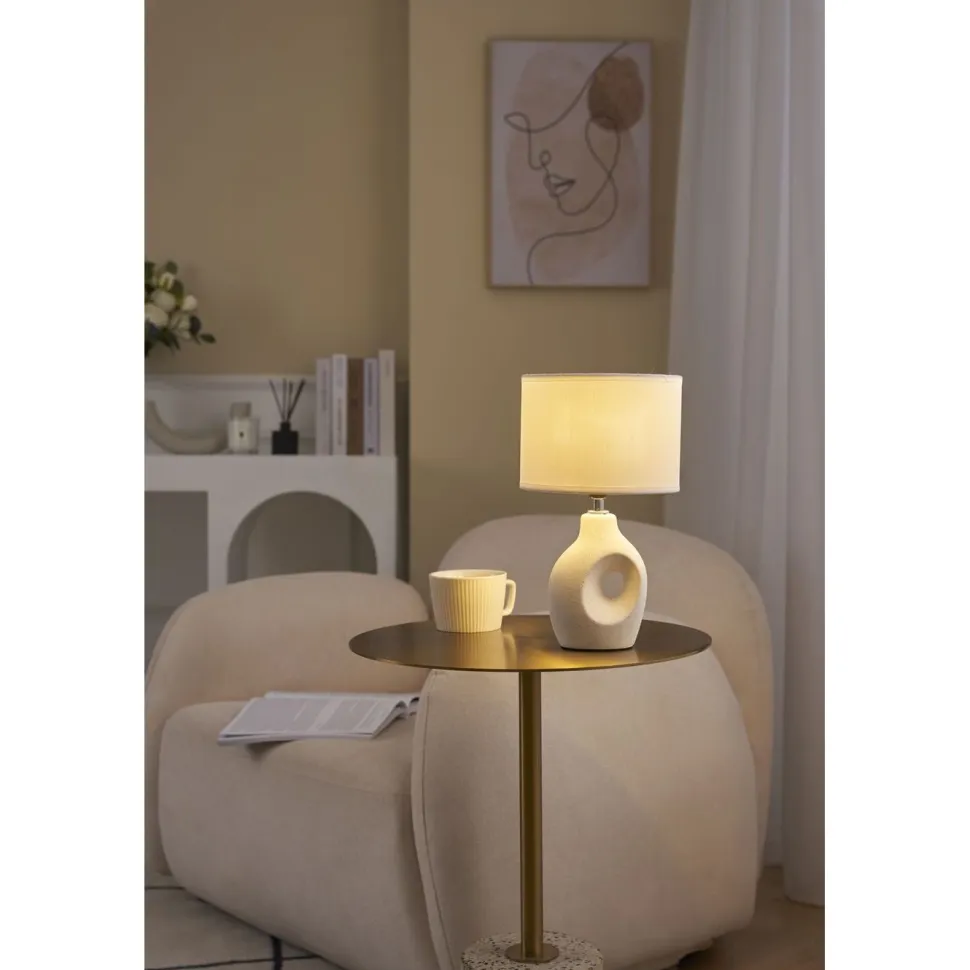 Pöytävalaisin Paulmann Pauleen Pure Crush, E14, valkoinen/beige