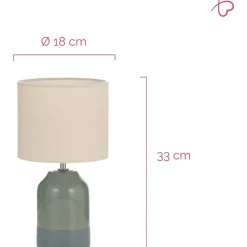 Pöytävalaisin Paulmann Pauleen Sandy Glow, E14, kerma/vihreä