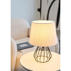 Pöytävalaisin Paulmann Pauleen Shiny Diamond, E27, vaaleanharmaa/musta