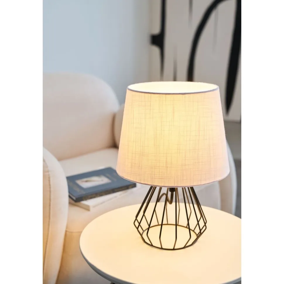 Pöytävalaisin Paulmann Pauleen Shiny Diamond, E27, vaaleanharmaa/musta