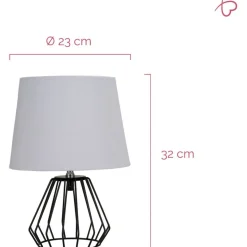 Pöytävalaisin Paulmann Pauleen Shiny Diamond, E27, vaaleanharmaa/musta