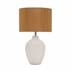 Pöytävalaisin Paulmann Pauleen Timber Glow, E27, beige/valkoinen