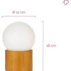 Pöytävalaisin Paulmann Pauleen Woody Shine, G9, puu