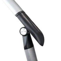 Pöytävalaisin Polux Madera, 35.8cm, valkoinen/hopea
