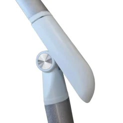 Pöytävalaisin Polux Madera, 35.8cm, valkoinen/hopea