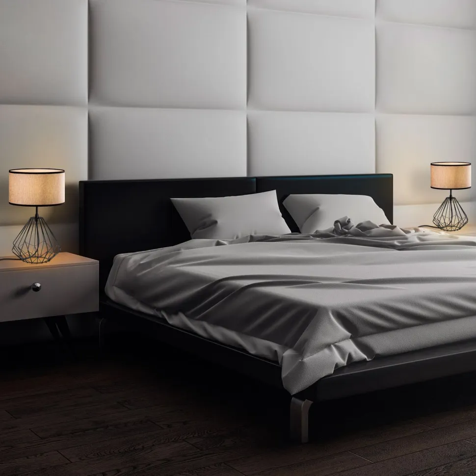 Pöytävalaisinsetti (2kpl) Linento Lighting Diamond, E27, musta