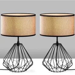 Pöytävalaisinsetti (2kpl) Linento Lighting Diamond, E27, musta