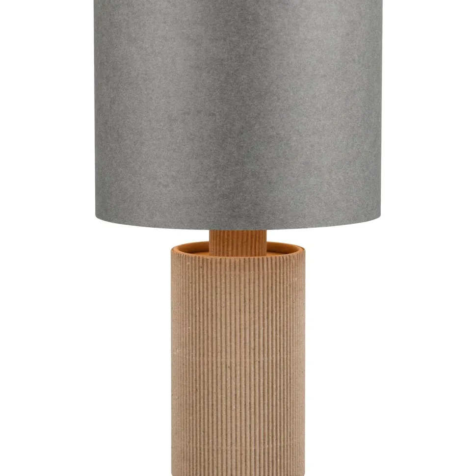 Pöytävalaisin Trio Canio, 28.5cm, E14, ruskea/harmaa