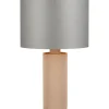 Pöytävalaisin Trio Canio, 48cm, E27, ruskea/harmaa