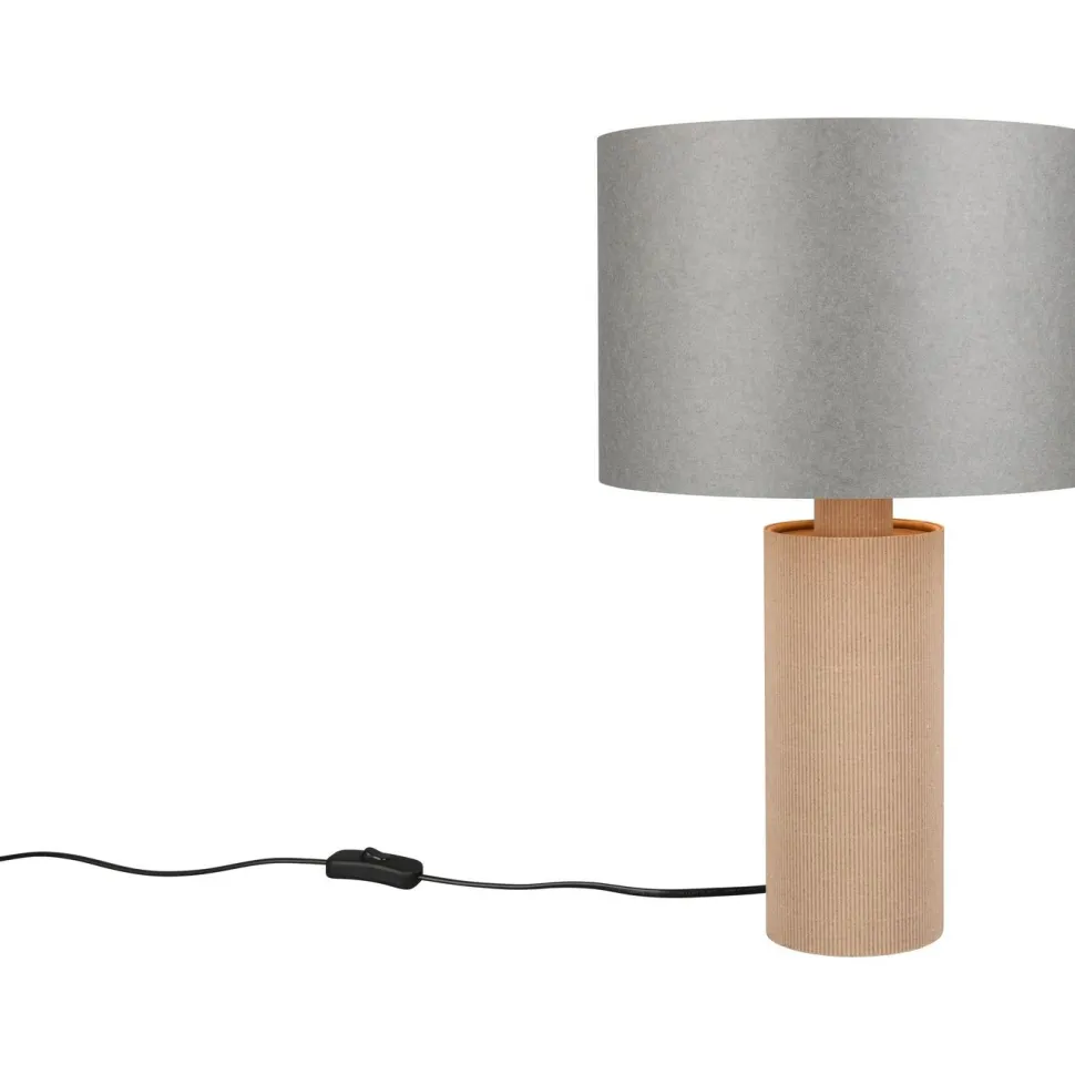 Pöytävalaisin Trio Canio, 48cm, E27, ruskea/harmaa