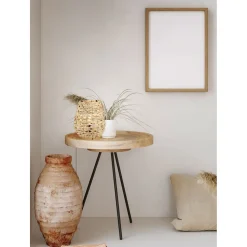 Pöytävalaisin Trio Jean, E27, luonnollinen väri/meriheinä