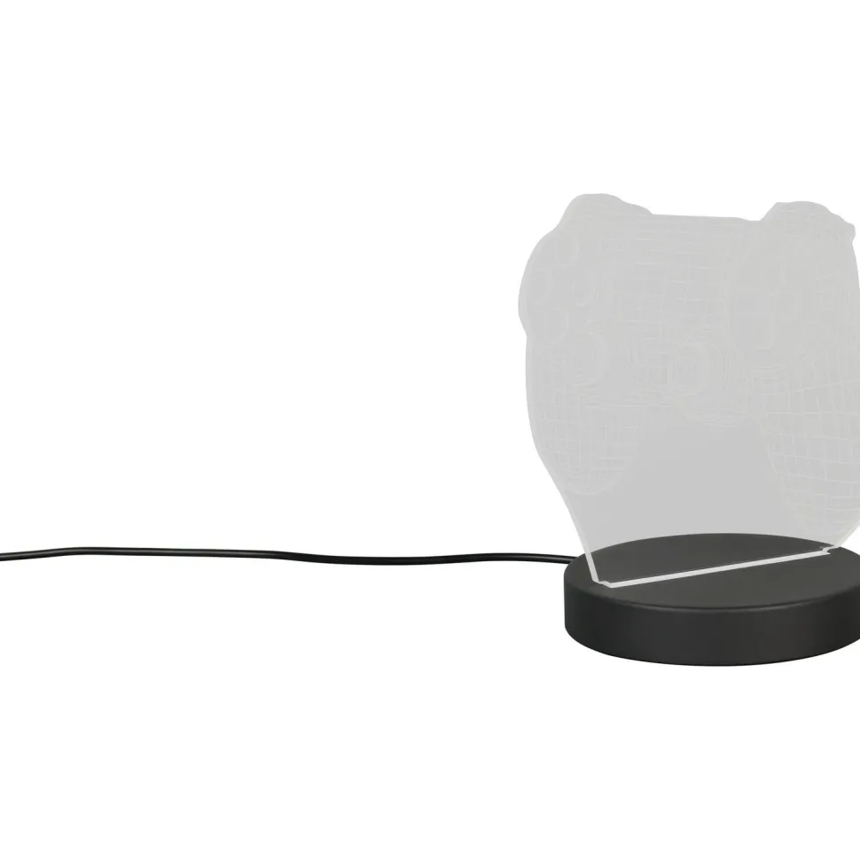 Pöytävalaisin Trio Joy LED RGB musta