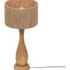 Pöytävalaisin Trio Toba E27 puu/beige