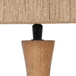 Pöytävalaisin Trio Toba E27 puu/beige